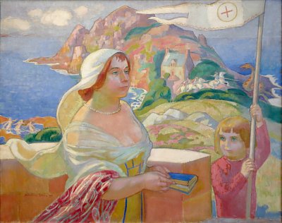 La Princesse Dans La Tour von Maurice Denis als Kunstdruck auf Leinwand