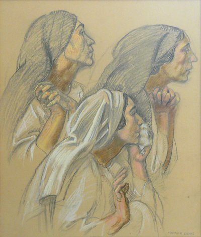 Les_pleureuses von Maurice Denis als Kunstdruck auf Leinwand