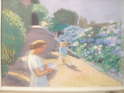 malon et les hortensias von Maurice Denis als Kunstdruck auf Leinwand