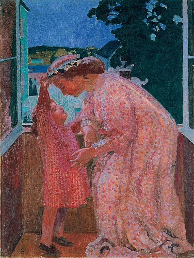 the crown of daisies von Maurice Denis als Kunstdruck auf Leinwand