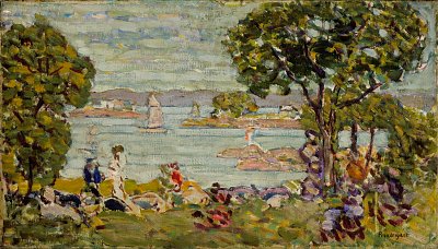 Cove Maine von Maurice Prendergast als Kunstdruck auf Leinwand