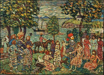 Fantasy von Maurice Prendergast als Kunstdruck auf Leinwand