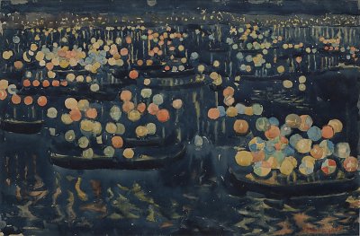 Festa Redentore von Maurice Prendergast als Kunstdruck auf Leinwand