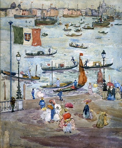 Levy Canal Venice von Maurice Prendergast als Kunstdruck auf Leinwand