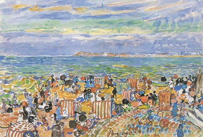 St. Malo No 2 von Maurice Prendergast als Kunstdruck auf Leinwand