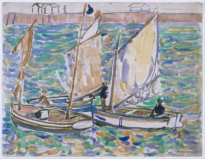 St. Malo von Maurice Prendergast als Kunstdruck auf Leinwand