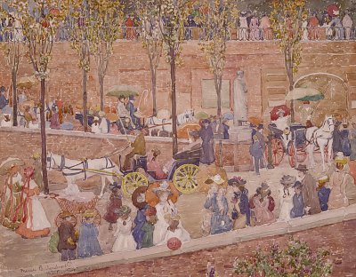 Terra Monte Pincio Rome von Maurice Prendergast als Kunstdruck auf Leinwand