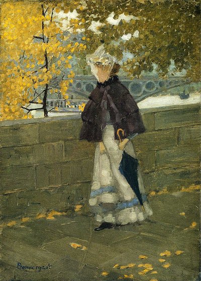 along the seine von Maurice Prendergast als Kunstdruck auf Leinwand