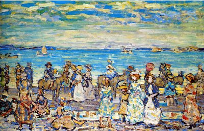 opal sea von Maurice Prendergast als Kunstdruck auf Leinwand