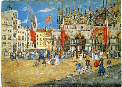 st mark s venice von Maurice Prendergast als Kunstdruck auf Leinwand