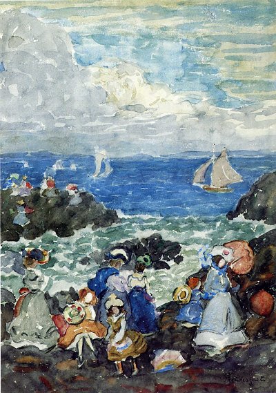 surf nantasket von Maurice Prendergast als Kunstdruck auf Leinwand