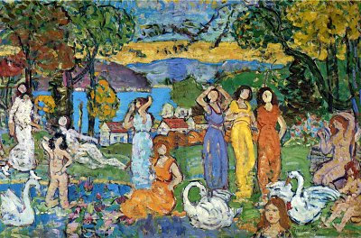 the picnic von Maurice Prendergast als Kunstdruck auf Leinwand