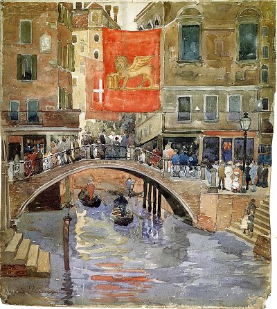 venice von Maurice Prendergast als Kunstdruck auf Leinwand
