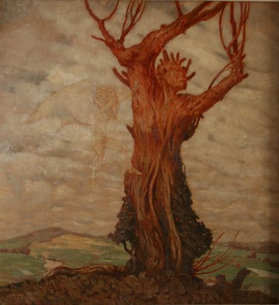 Der Fruehling erwacht von Max Frey als Kunstdruck auf Leinwand