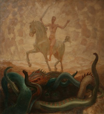 Der Sieger von Max Frey als Kunstdruck auf Leinwand