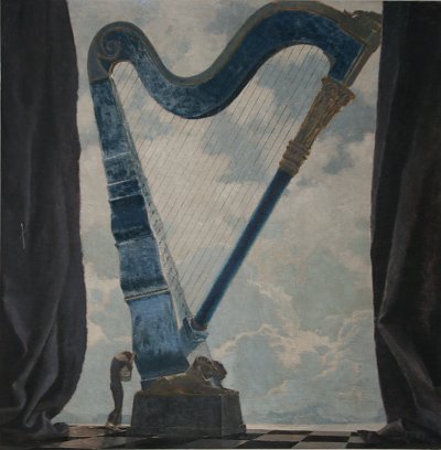 Harfe von Max Frey als Kunstdruck auf Leinwand