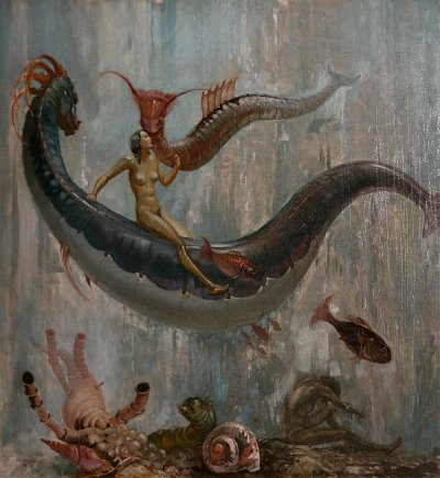 Unterwasserszene von Max Frey als Kunstdruck auf Leinwand