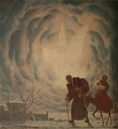 Zwischen Himmel und Erde von Max Frey als Kunstdruck auf Leinwand