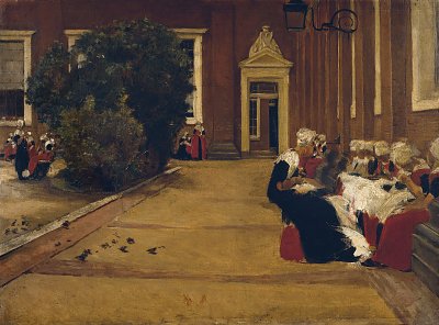 Amsterdamer Waisenmaedchen von Max Liebermann als Kunstdruck auf Leinwand