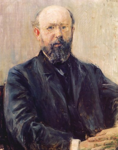 Bildnis Prof. Dr. Carl Bernstein von Max Liebermann als Kunstdruck auf Leinwand