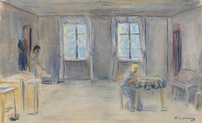 Gastzimmer von Max Liebermann als Kunstdruck auf Leinwand