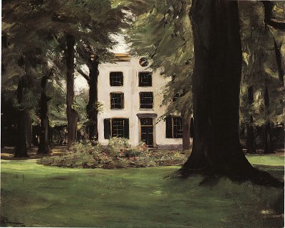 Landhaus in Hilversum von Max Liebermann als Kunstdruck auf Leinwand