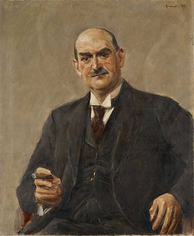 Portrait Kommerzienrat Netter von Max Liebermann als Kunstdruck auf Leinwand