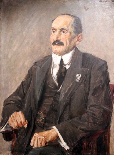 Portrait Oscar Cassel von Max Liebermann als Kunstdruck auf Leinwand