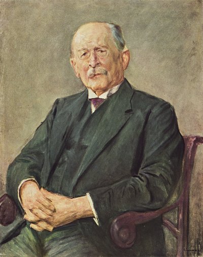 Portrait Otto Gerstenberg von Max Liebermann als Kunstdruck auf Leinwand