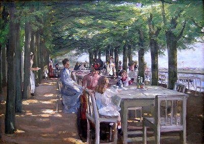 Restaurant Jacob von Max Liebermann als Kunstdruck auf Leinwand