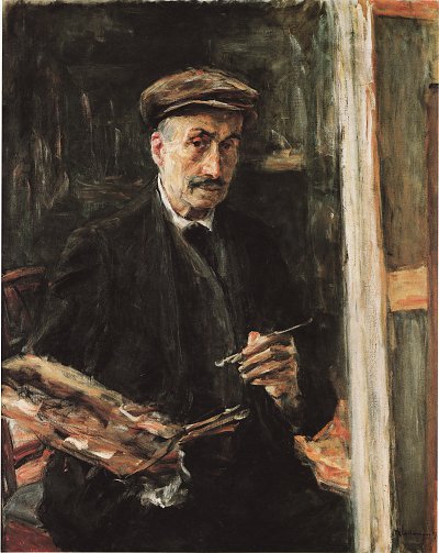 Selbstportrait 1925 von Max Liebermann als Kunstdruck auf Leinwand