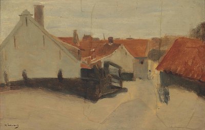 Strasse in Scheveningen von Max Liebermann als Kunstdruck auf Leinwand