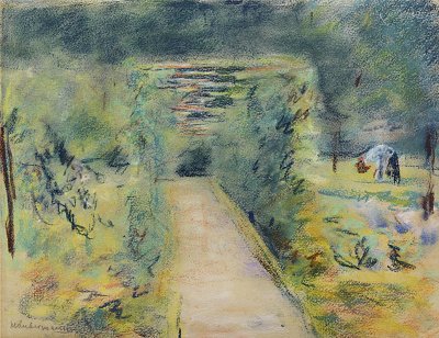 Wannseegarten 1919 von Max Liebermann als Kunstdruck auf Leinwand