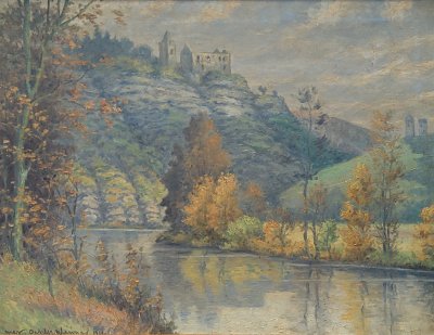 Rudelsburg1 von Max Oehler als Kunstdruck auf Leinwand