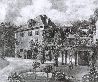 Schloss Tiefurt II von Max Oehler als Kunstdruck auf Leinwand