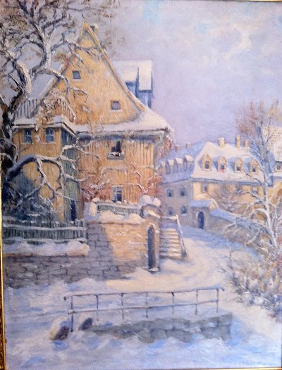 bode winter von Max Oehler als Kunstdruck auf Leinwand