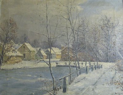 sockeninsel winter von Max Oehler als Kunstdruck auf Leinwand