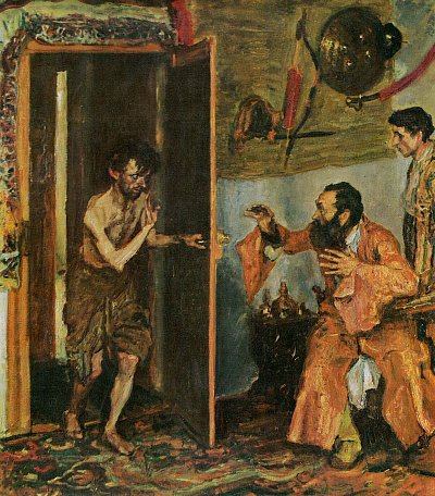 Der verlorene Sohn von Max Slevogt als Kunstdruck auf Leinwand