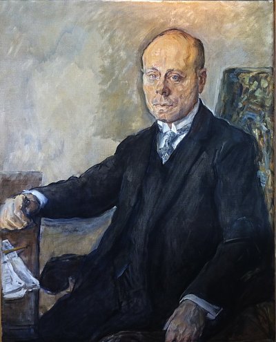 Hermann Ullstein von Max Slevogt als Kunstdruck auf Leinwand