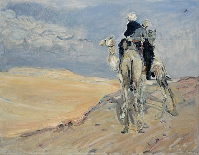 Sandstorm in the Libyan Desert von Max Slevogt als Kunstdruck auf Leinwand