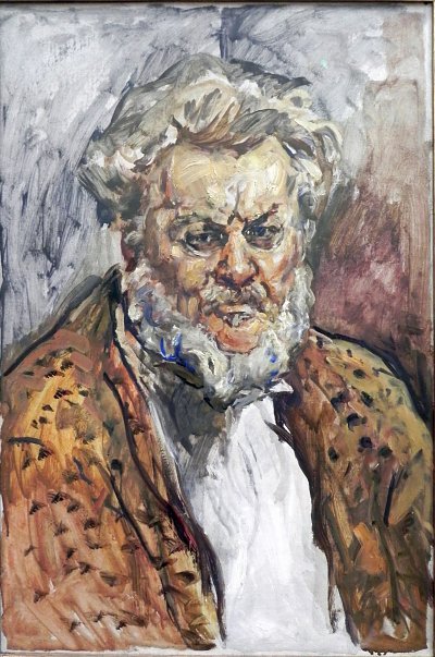 Selbstbildnis 1930 von Max Slevogt als Kunstdruck auf Leinwand