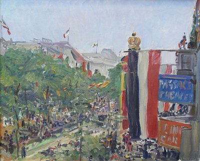 Unter den Linden von Max Slevogt als Kunstdruck auf Leinwand