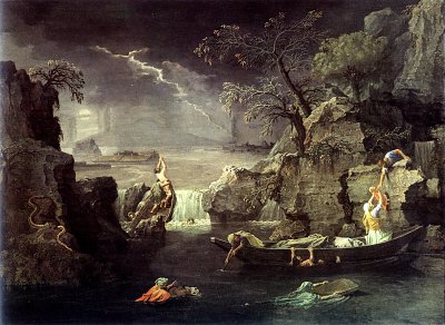 winter the flood 1664 von Max Slevogt als Kunstdruck auf Leinwand