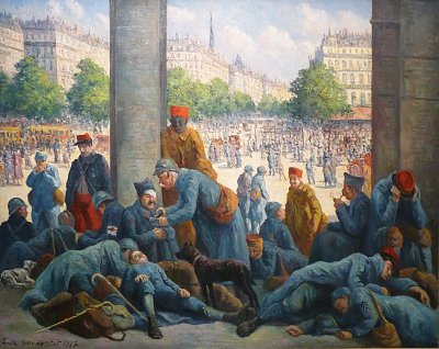 La Gare de l Est 1917 von Maximilien Luce als Kunstdruck auf Leinwand