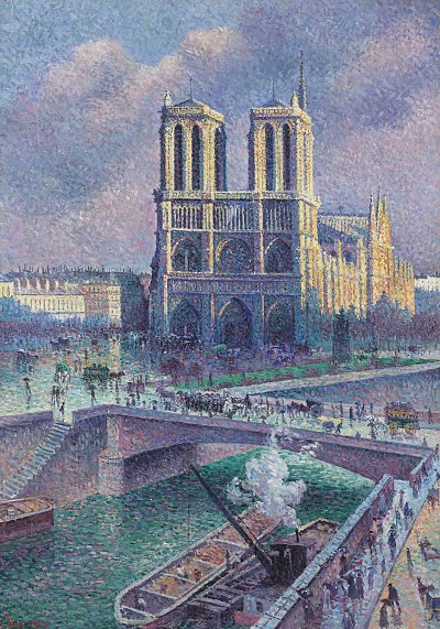 Notre Dame de Paris von Maximilien Luce als Kunstdruck auf Leinwand