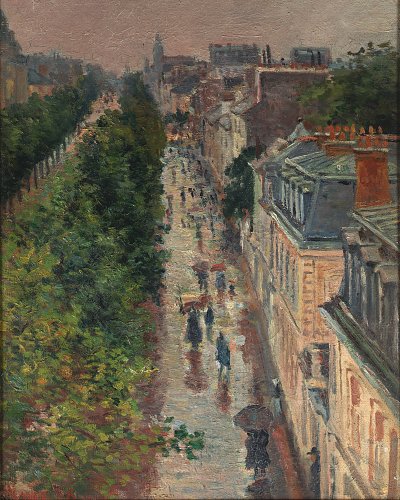 Scene de Rue a Paris 1896 von Maximilien Luce als Kunstdruck auf Leinwand