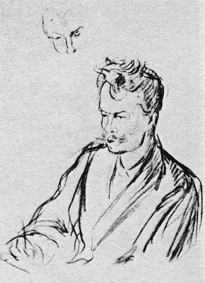 Strindberg von Maximilien Luce als Kunstdruck auf Leinwand