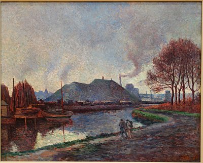 The River Sambre at Charleroi von Maximilien Luce als Kunstdruck auf Leinwand