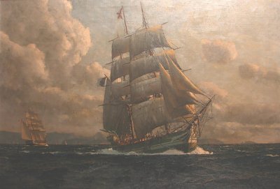 On the open sea von Michael Zeno Diemer als Kunstdruck auf Leinwand