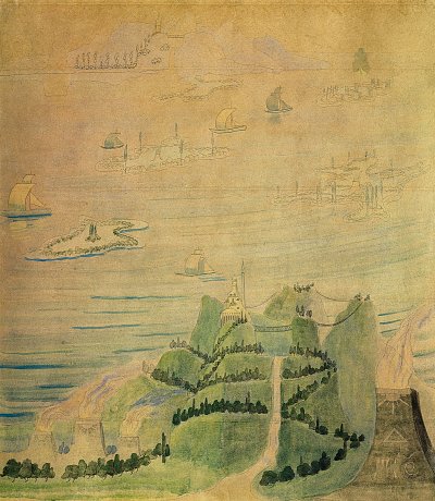 Allegro III von Mikalojus Konstantinas Ciurlionis als Kunstdruck auf Leinwand